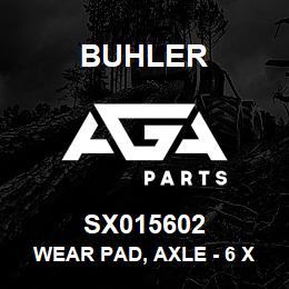 SX015602 Buhler Wear Pad, Axle - 6 x 5 x 3/8 | AGA Parts