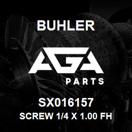 SX016157 Buhler Screw 1/4 x 1.00 Fh Sh | AGA Parts