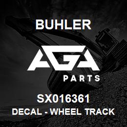 SX016361 Buhler Decal - Wheel Track Switch | AGA Parts