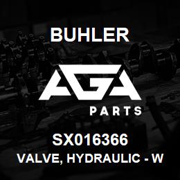 SX016366 Buhler Valve, Hydraulic - Wheel Track | AGA Parts