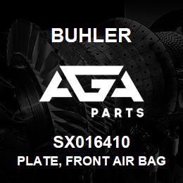 SX016410 Buhler Plate, Front Air Bag - Upper | AGA Parts