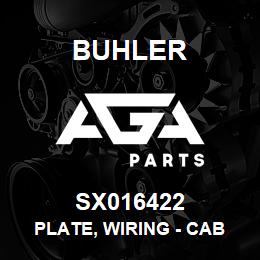 SX016422 Buhler Plate, Wiring - Cab Bulk Head | AGA Parts