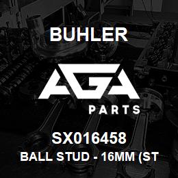 SX016458 Buhler Ball Stud - 16mm (Steel) | AGA Parts