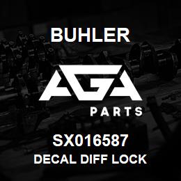 SX016587 Buhler Decal Diff Lock | AGA Parts