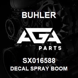 SX016588 Buhler Decal Spray Boom | AGA Parts