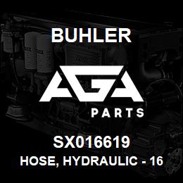 SX016619 Buhler Hose, Hydraulic - 16SPFL-16100R17 x 64.00 x 16FJX | AGA Parts