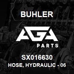 SX016630 Buhler Hose, Hydraulic - 06FJX-06100R17 x 116.00 x 06FJX | AGA Parts