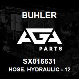 SX016631 Buhler Hose, Hydraulic - 12FJX-08100R17 x 50.00 x 08FJX | AGA Parts