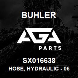 SX016638 Buhler Hose, Hydraulic - 06FJX-04100R17 x 167.00 x 04FJX | AGA Parts