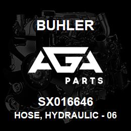 SX016646 Buhler Hose, Hydraulic - 06 FJX-04100R x 17.00 | AGA Parts