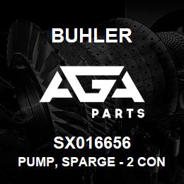 SX016656 Buhler Pump, Sparge - 2 Connections (Cast) | AGA Parts