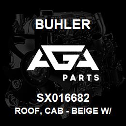 SX016682 Buhler Roof, Cab - Beige w/Seal Blocks | AGA Parts