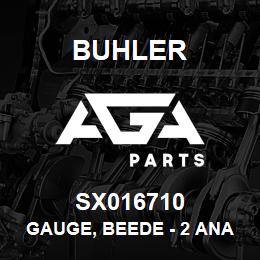 SX016710 Buhler Gauge, Beede - 2 Analog Oil Pressure (White) | AGA Parts