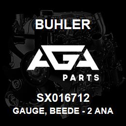 SX016712 Buhler Gauge, Beede - 2 Analog Hour (White) | AGA Parts