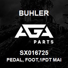 SX016725 Buhler Pedal, Foot,1pdt Maintained, 20 | AGA Parts