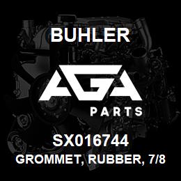 SX016744 Buhler Grommet, Rubber, 7/8 ID x 1 5/8 Od x 7/16 Thck | AGA Parts