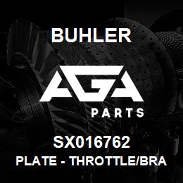 SX016762 Buhler Plate - Throttle/Brake | AGA Parts