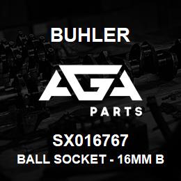 SX016767 Buhler Ball Socket - 16mm Ball for M10 Gas Shock (Steel) | AGA Parts