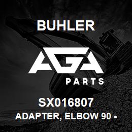 SX016807 Buhler Adapter, Elbow 90 - 1/2MPT x 3/4FPT | AGA Parts