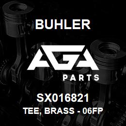 SX016821 Buhler Tee, Brass - 06FP | AGA Parts