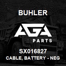 SX016827 Buhler Cable, Battery - Negative Lead to Starter | AGA Parts