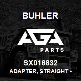 SX016832 Buhler Adapter, Straight - 10ORB x 08MJIC | AGA Parts