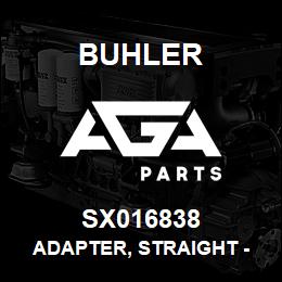 SX016838 Buhler Adapter, Straight - 12mm Port x 04MJIC | AGA Parts