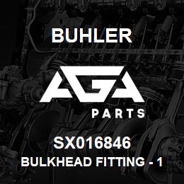 SX016846 Buhler Bulkhead Fitting - 1/4NPT (Brass) | AGA Parts