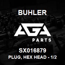 SX016879 Buhler Plug, Hex Head - 1/2 FNPT | AGA Parts