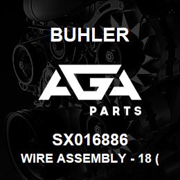 SX016886 Buhler Wire Assembly - 18 (,4 AWG, 5/16 Black) | AGA Parts