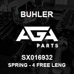 SX016932 Buhler Spring - 4 Free Length x 0.312 Wire | AGA Parts