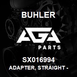 SX016994 Buhler Adapter, Straight - 12ORB-12FJIX | AGA Parts