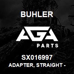 SX016997 Buhler Adapter, Straight - 8MJIC-16ORB | AGA Parts