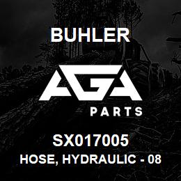 SX017005 Buhler Hose, Hydraulic - 08FJX x 08100R17 x 36.00 x 08FJX | AGA Parts