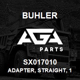 SX017010 Buhler Adapter, Straight, 12FJIC-06MJIC | AGA Parts