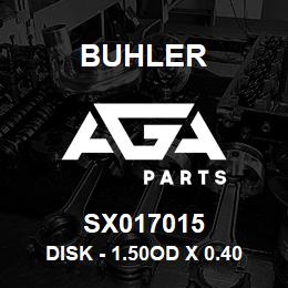 SX017015 Buhler Disk - 1.50OD x 0.406ID x 0.50 Thick | AGA Parts