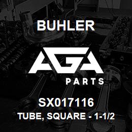 SX017116 Buhler Tube, Square - 1-1/2 x 1-1/2 x 8 Long (11 Gauge) | AGA Parts