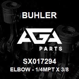 SX017294 Buhler Elbow - 1/4MPT x 3/8 Hose Bibb | AGA Parts