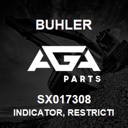 SX017308 Buhler Indicator, Restriction, 25 of Water | AGA Parts