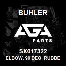 SX017322 Buhler Elbow, 90 Deg, Rubber | AGA Parts