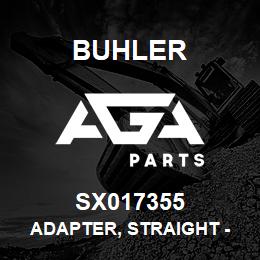 SX017355 Buhler Adapter, Straight - 20 ORB PORT x 1-1/4 NPT | AGA Parts