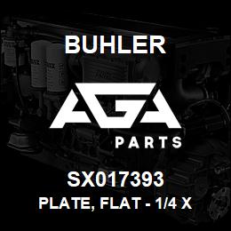 SX017393 Buhler Plate, Flat - 1/4 x 2-3/4 x 6.00 (w/Holes) | AGA Parts