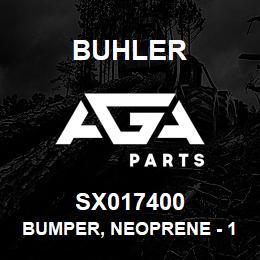 SX017400 Buhler Bumper, Neoprene - 1 1/4?┬Э┬Э x 1-1/4 (3/8NC) | AGA Parts