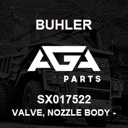 SX017522 Buhler Valve, Nozzle Body - 1/2gpm 175psi (12V) | AGA Parts