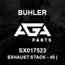 SX017523 Buhler Exhaust Stack - 48 (Chrome) | AGA Parts