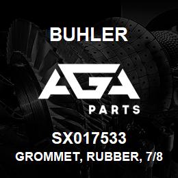 SX017533 Buhler Grommet, Rubber, 7/8 Id x 1 1/4 Od x 1/4 Thck | AGA Parts