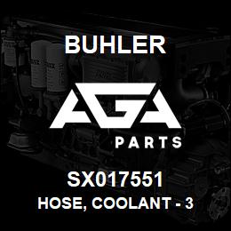 SX017551 Buhler Hose, Coolant - 3 | AGA Parts