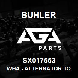 SX017553 Buhler WHA - Alternator to Starter | AGA Parts