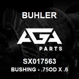 SX017563 Buhler Bushing - .75OD x .64ID x 1.94Lg | AGA Parts