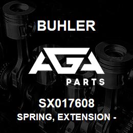 SX017608 Buhler Spring, Extension - .393 x 1.88 x 14.5 | AGA Parts